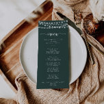 Rustiek String Lights Groen Diner Menu<br><div class="desc">Deze rustieke string licht groene diner menukaart is perfect voor een klassieke bruiloft. Het ontwerp is voorzien van prachtige handgeschilderde snaarlampen op een groene achtergrond. Dit menu kan worden gebruikt voor een huwelijksreceptie,  repetitiediner,  vrijgezellenfeest of een evenement.</div>