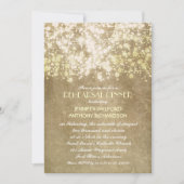 Rustiek  String Lights Repetitie Diner Kaart (Voorkant)