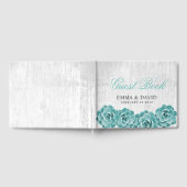 Rustiek Succulent Bloemen Elegante Lente Bruiloft Gastenboek (Volledig)