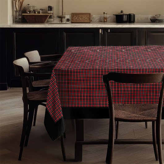 Rustiek tafelkleed Rood Zwart Tartan voor Gatherin