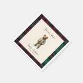 rustiek Teddy Baby shower Servet (Hoek)