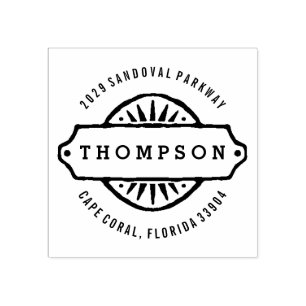 Rustiek teken rubberstempel