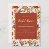 Rustiek Terracotta Leaf Vrijgezellenfeest Kaart (Voorkant)