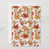 Rustiek Terracotta Leaf Vrijgezellenfeest Kaart (Achterkant)