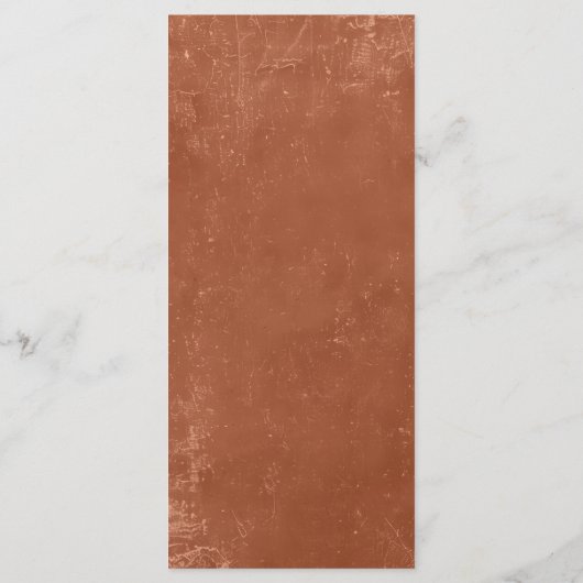 Rustiek Terracotta Mexico Menu Kaart (Achterkant)