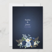 Rustiek Terracotta Roos bruiloft uitnodiging (Achterkant)