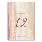 Rustiek Terracotta Script & Gouden Waterverf Bruil Kaart (Voorkant)