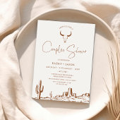 Rustiek Terracotta Western paar Douche Bruid Kaart