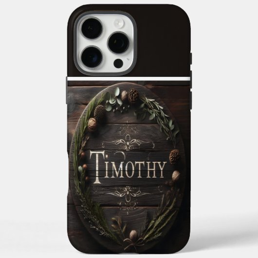 Rustiek Timothy Teken Case-Mate iPhone Case (Achterkant)