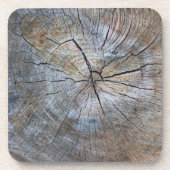 Rustiek Tree ring patroon Bier Onderzetter (Voorkant)