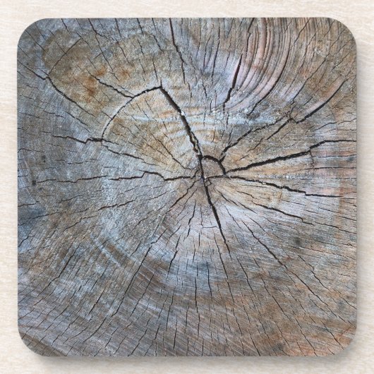 Rustiek Tree ring patroon Bier Onderzetter (Voorkant)