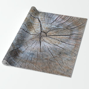 Rustiek Tree ring patroon Cadeaupapier