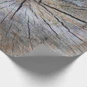 Rustiek Tree ring patroon Cadeaupapier (Hoek)