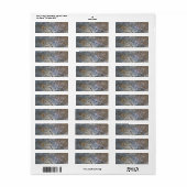 Rustiek Tree ring patroon Etiket (Full Sheet)