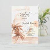 Rustiek Tropical Palms Vrijgezellenfeest Kaart (Staand voorkant)