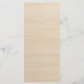 Rustiek Trouwdiner Dank u Plaats Instelling Kaart (Achterkant)