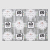 Rustiek Trouwpapier Tissuepapier (Voorkant)