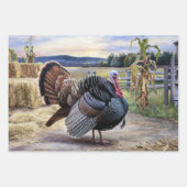 Rustiek Turkije Boerderij Thanksgiving Decoupage Inpakpapier Vel (Voorkant 2)