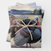 Rustiek Turkije Boerderij Thanksgiving Decoupage Inpakpapier Vel (In situ)