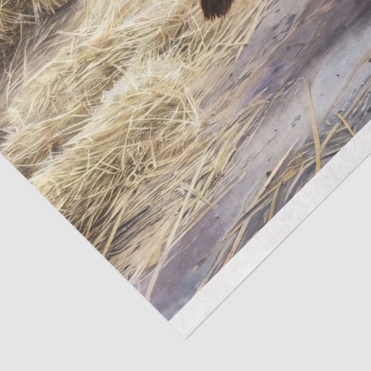 Rustiek Turkije Boerderij Thanksgiving Decoupage Tissuepapier (Detail)