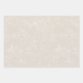 Rustiek Turquoise & Beige Sneeuwvlok Xmas Inpakpapier Vel (Voorkant 3)