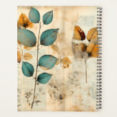 Rustiek Turquoise En Roest Aangepast Planner (Achterkant)