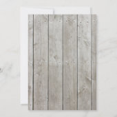 Rustiek Tying the Knot Bruiloft Uitnodiging (Achterkant)