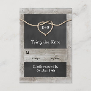 Rustiek Tying the Knot RSVP