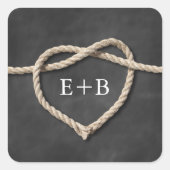 Rustiek Tying the Knot Sticker (Voorkant)