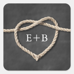 Rustiek Tying the Knot Sticker