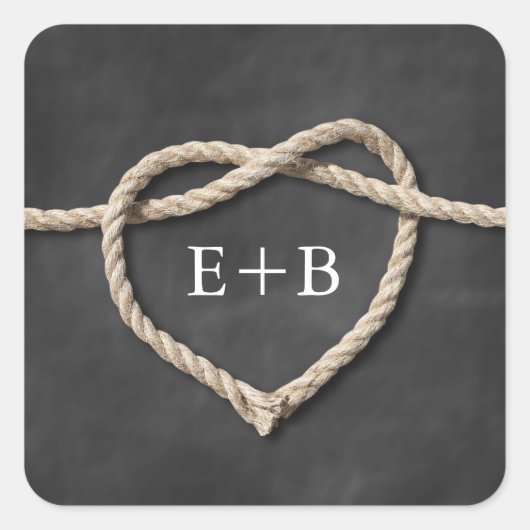 Rustiek Tying the Knot Sticker (Voorkant)
