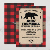 Rustiek uitziend kraftpapier met Buffalo-rutenpatr Kaart (Voorkant / Achterkant)