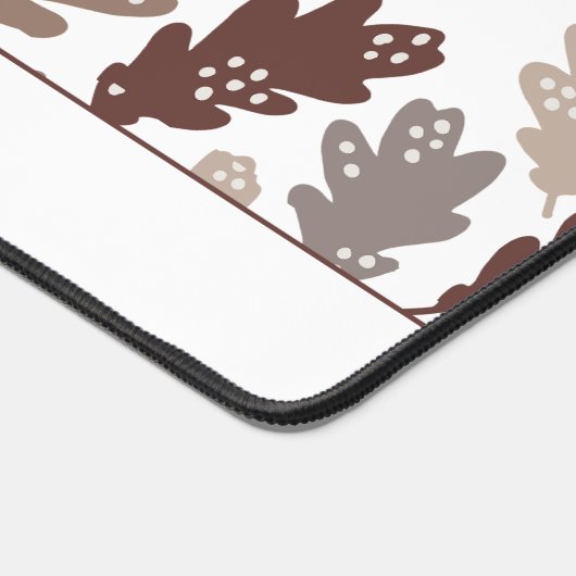 Rustiek vallende bladeren patroon bureaumat (Hoek)