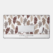 Rustiek vallende bladeren patroon bureaumat (Keyboard & Muis)