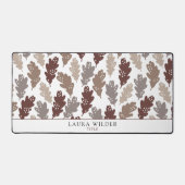 Rustiek vallende bladeren patroon bureaumat (Voorkant)