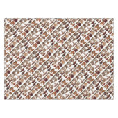 rustiek Vegetarisch  paddenstoelenbos Tafelkleed (Voorkant (Horizontaal))