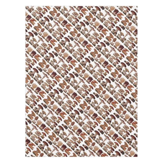 rustiek Vegetarisch  paddenstoelenbos Tafelkleed (Voorkant)