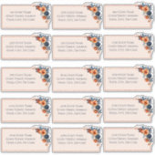 Rustiek Verbrand Sinaasappel & Blauw Trouwgast Adr Sticker (Voorkant)