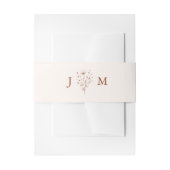 Rustiek Verbrand Sinaasappel Boho Wedding Uitnodigingen Wikkel (Voorkant Voorbeeld)