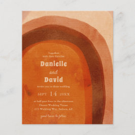 Rustiek Verbrand Sinaasappel Boog Budget Huwelijks