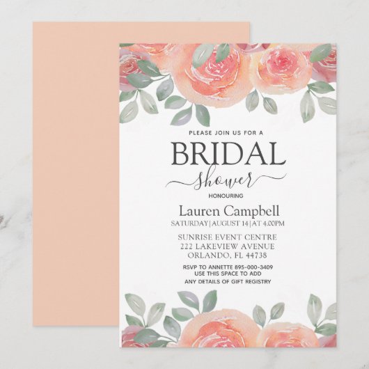 Rustiek verbrand Sinaasappel Florals Vrijgezellenf Kaart (Voorkant / Achterkant)