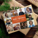 Rustiek Verbrand Sinaasappel Kerst 10 Foto's Colla Feestdagenkaart<br><div class="desc">Maak uw vakantie groeten echt speciaal met onze rustieke geïnspireerde kerst Kaart met 10 vierkante foto's om vast te leggen en te delen uw gekoesterde momenten van het jaar. Het script op de voorkant zegt Vrolijk kerstfeest en de sjabloon stelt u in staat om uw kaart te personaliseren met drie...</div>
