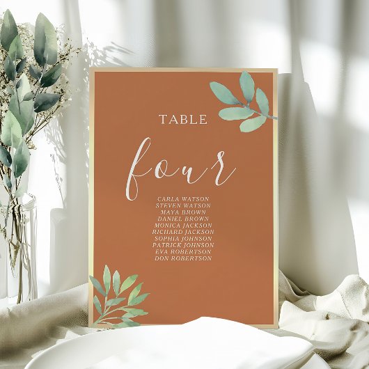 Rustiek Verbrand Sinaasappel Trouwstoel Grafiek