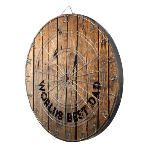 Rustiek verdrietig donker buitenshuis Schuur Houte Dartbord (Voorkant Rechts)