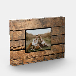 Rustiek verdrietig donker buitenshuis Schuur Houte Fotoblokken