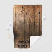 Rustiek verdrietig donker buitenshuis Schuur Houte Golfhanddoek (Insitu)