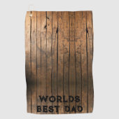 Rustiek verdrietig donker buitenshuis Schuur Houte Golfhanddoek (Voorkant)