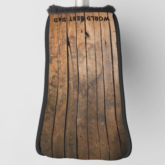 Rustiek verdrietig donker buitenshuis Schuur Houte Golfheadcover (Draai 90)