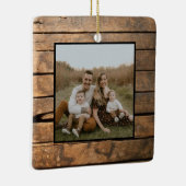 Rustiek verdrietig donker buitenshuis Schuur Houte Keramisch Ornament (Rechts)