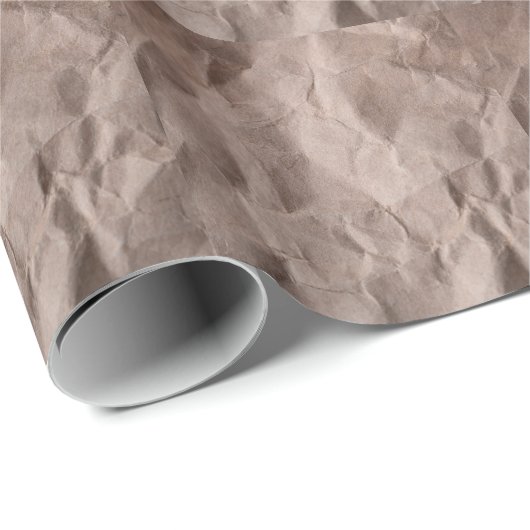 Rustiek verfrommeld papier:  textuur cadeaupapier (Rol Hoek)